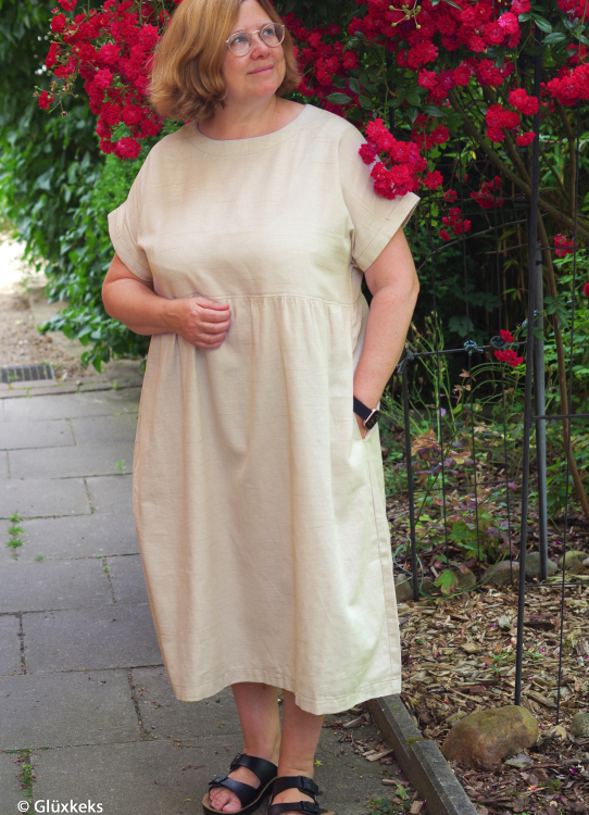 Massimo Slub Baumwoll-Webware - beige - besonders weich & sommerleicht